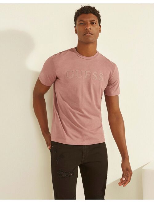 Guess active T-shirt with tonal logo in pink