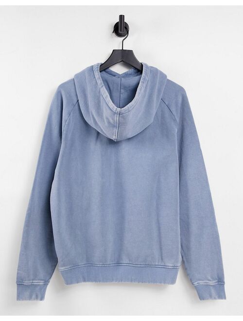 Guess hoodie with chest circle logo in blue