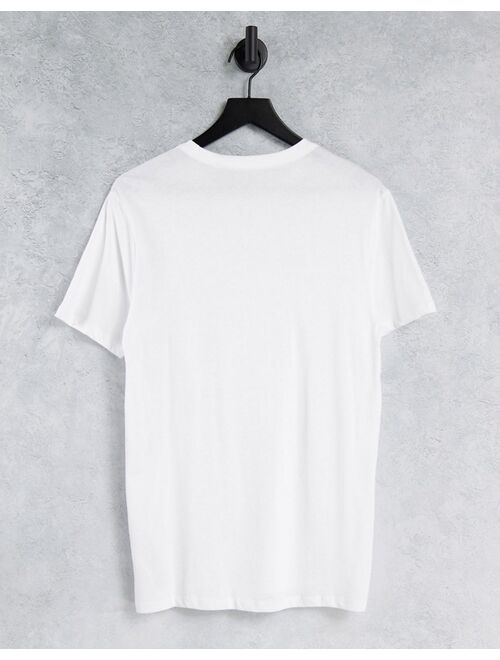 Guess T-shirt with triangle logo in white