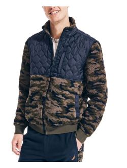 Men's Quilted Camo Fleece Jacket