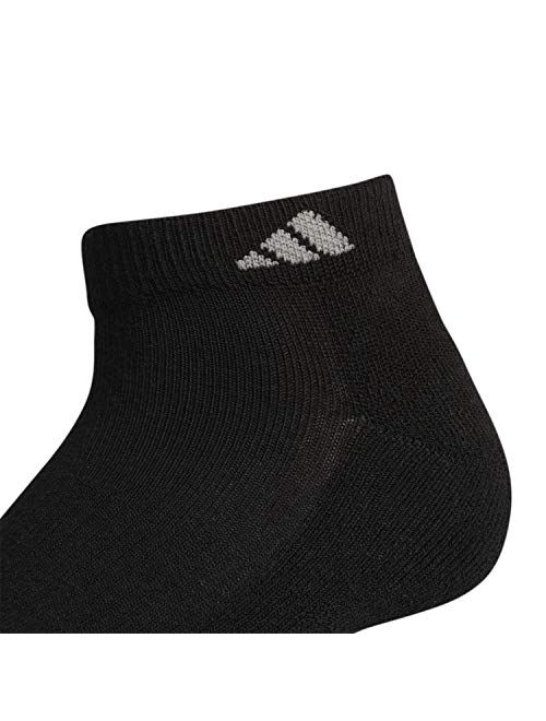 adidas Women's Athletic Cushioned Low Cut Socks With Arch Compression (6-pair)