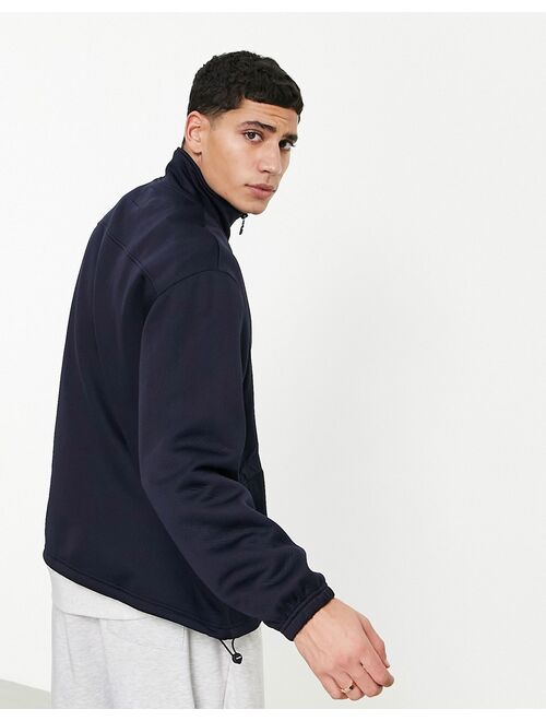 Guess scuba zip track jacket in navy with logo
