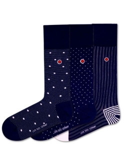 Men's Luxury Dress Socks Bundle, Pack of 3