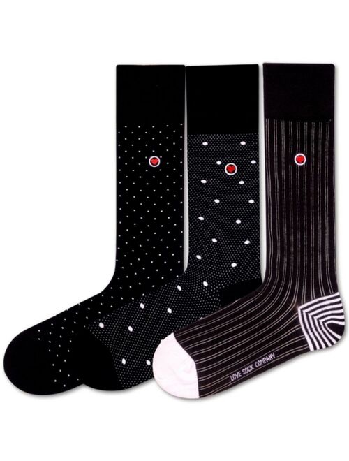 Love Sock Company Men's Luxury Dress Socks Bundle, Pack of 3