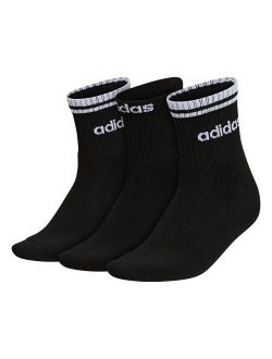 Womens Sport Stripe High Quarter Socks (3-pair)