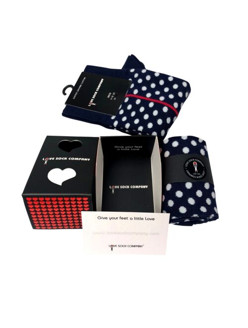 Love Sock Company Men's Socks Gift Box - Red Line