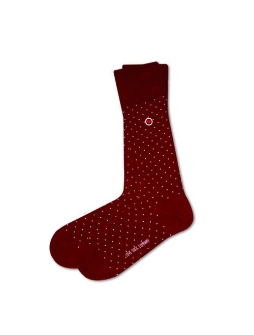 Biz Dots Men’s premium luxury square polka dots patterned funky dress socks Love Sock Company