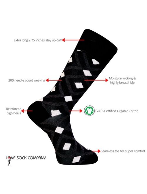 Love Sock Company Men's Dress Socks - Mirrors