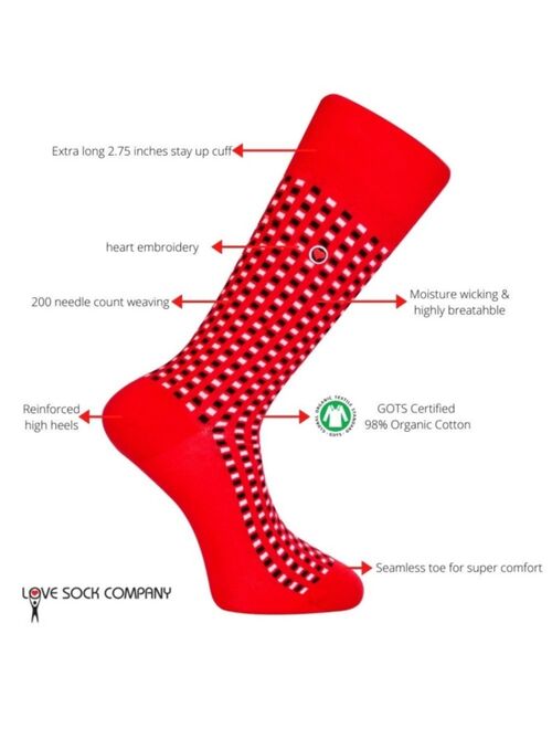 Squares - Men Dress Socks - Love Sock Company