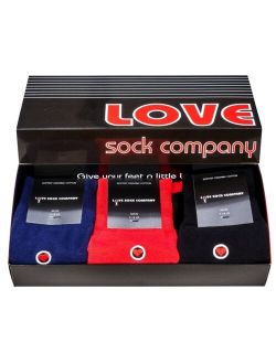 Men's Solid Luxury Dress Socks in Gift Box, Pack of 3