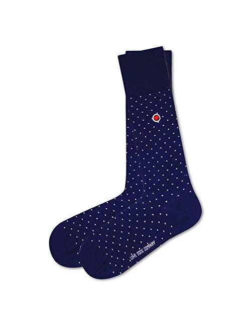 Love Sock Company Biz Dots Valentines Day Box Set - 3 Premium Organic Cotton Men's Socks