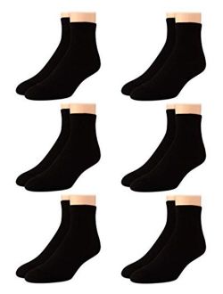 Men's Socks - Cushioned Above Ankle Athletic Mini-Crew Socks (6 Pack)
