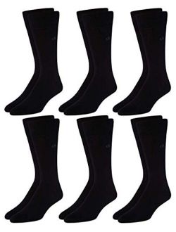 Men's 6 Pack Mixed Pattern Dress Socks
