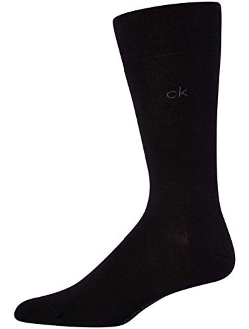Calvin Klein Men's 6 Pack Mixed Pattern Dress Socks