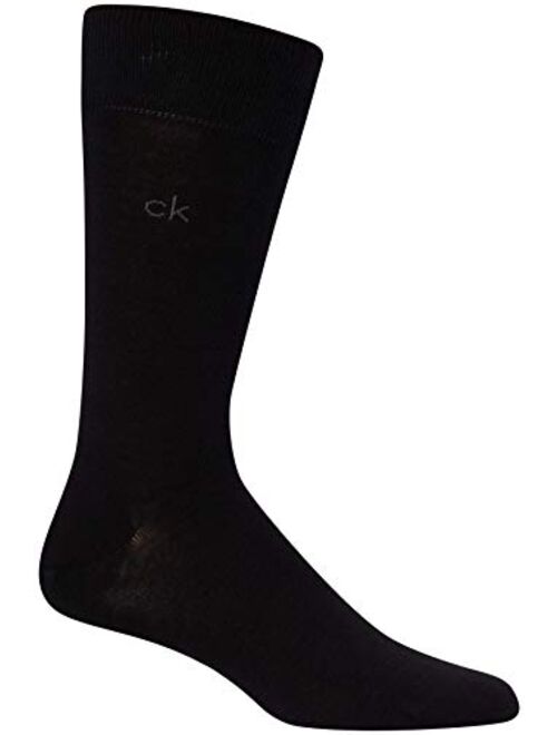Calvin Klein Men's 6 Pack Mixed Pattern Dress Socks