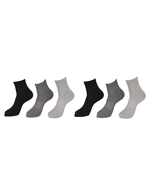 Calvin Klein Men's Socks - Cushioned Above Ankle Athletic Mesh Mini-Crew Socks (6 Pack)
