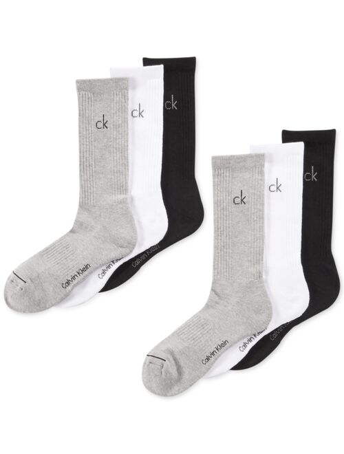 Calvin Klein Men's Athletic Performance Crew Socks 6-Pack
