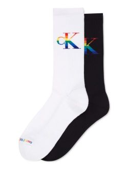 Men's Pride 2-Pk. Logo Crew Socks