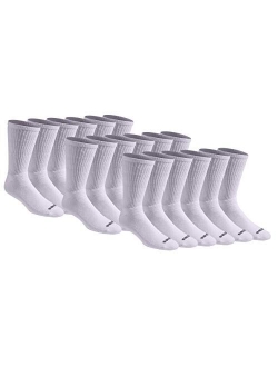 Men's Multi-pack Cotton Blend Cushioned Work Crew Socks (18 & 36 Pairs)