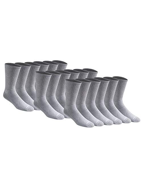 Dickies Men's Multi-pack Cotton Blend Cushioned Work Crew Socks (18 & 36 Pairs)