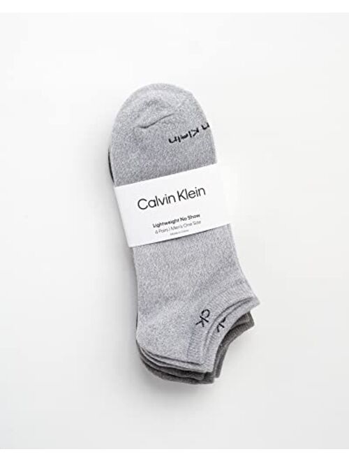 Calvin Klein Men’s Socks – No Show Ankle Socks (6 Pack)