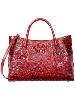 Women Handbags Crocodile Purse Designer Top Handle Satchel Handbags For Women