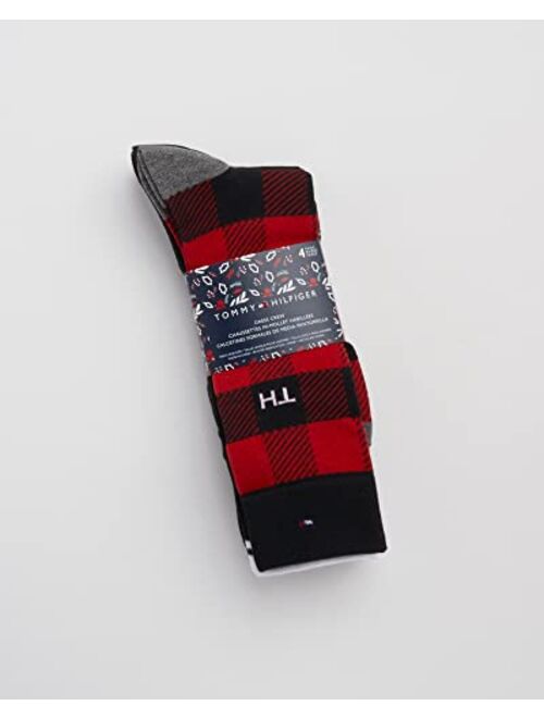 Tommy Hilfiger Men’s Dress Socks – Lightweight Comfort Crew Sock (4 Pack)