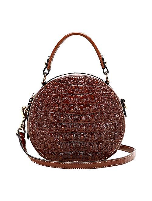 PIJUSHI Crocodile Leather Handbags for Women Designer Crossbody Bags for Women Top Handle Shoulder Purse