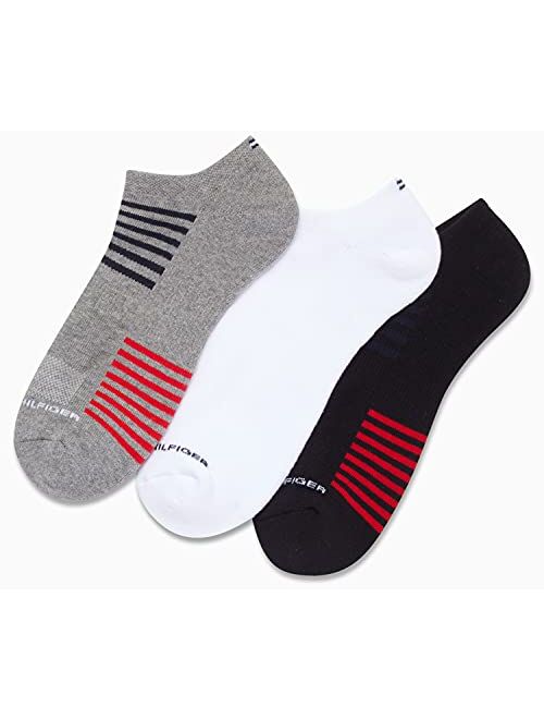 Tommy Hilfiger Men’s Athletic Socks – Cushion No Show Socks (3 Pack)