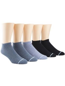 Solid Ankle Socks, 5 Pack