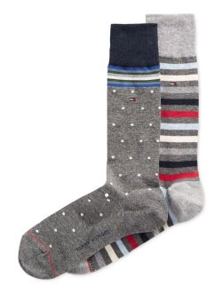 Print Trouser Socks, 2 Pack