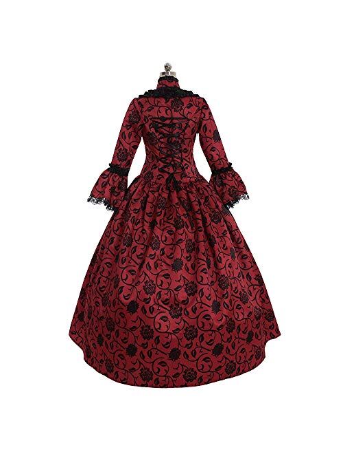 Abaowedding Women's Victorian Rococo Dress Inspiration Maiden Costume Vintage Dress