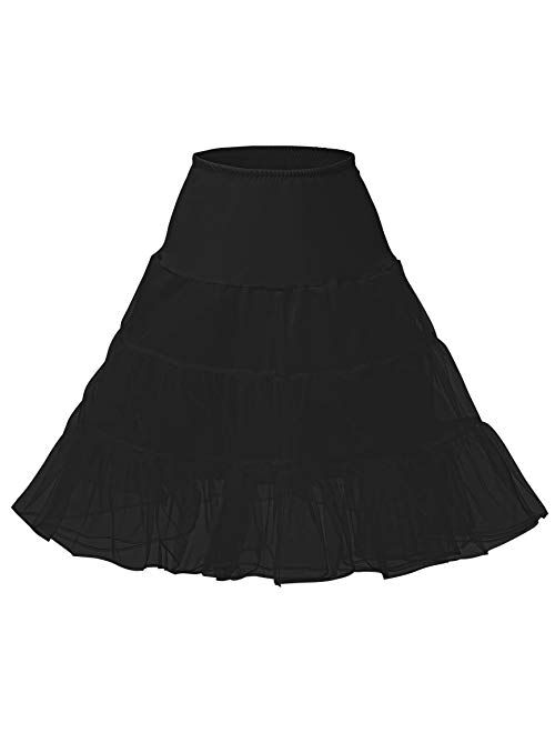 Abaowedding Flower Girls Hoopless Petticoat Crinoline Child's Tutu Underskirt Slips