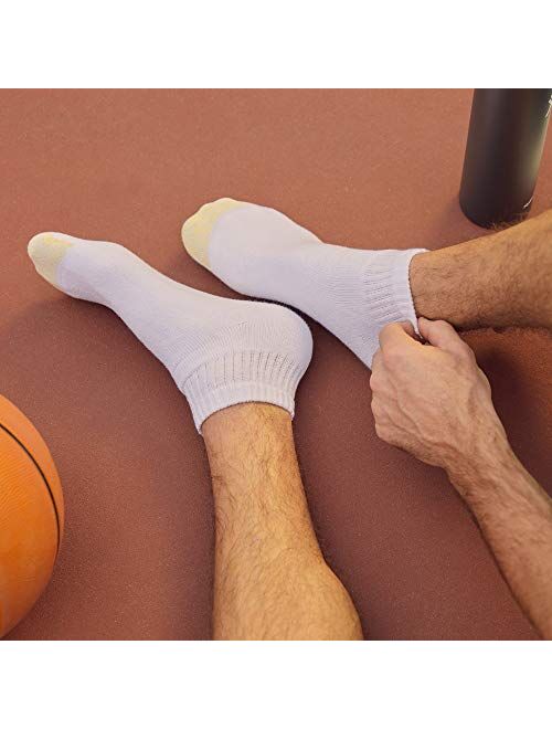 Gold Toe Men's 656p Cotton Quarter Athletic Socks, Multipairs