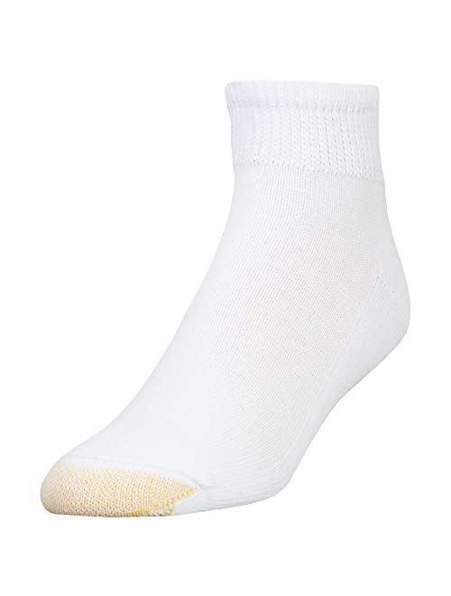 Gold Toe mens Non Binding Super Soft Quarter, 2 Pairs