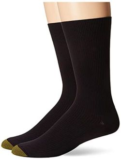 Men's Comfort Top Nylon Crew Socks, 2-Pairs