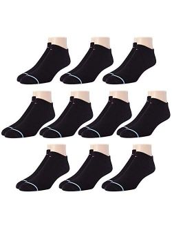 Mens Athletic Socks Cushion Quarter Cut Ankle Socks (10 Pack)