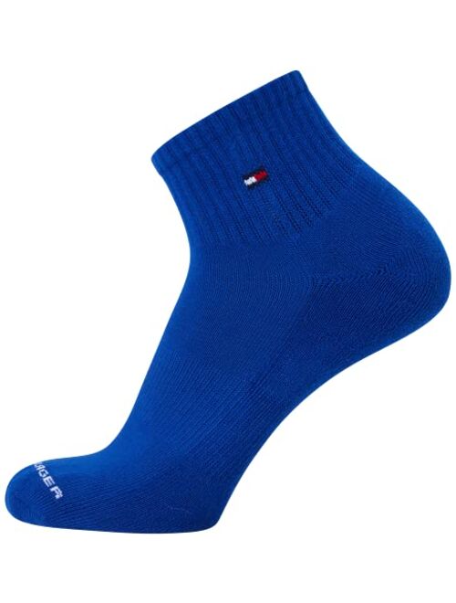 Tommy Hilfiger Men’s Athletic Socks – Cushion Quarter Cut Ankle Socks (6 Pack)