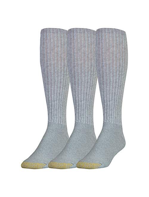 Gold Toe Men's Ultra Tec Over The Calf Athletic Socks, Multipack, 2 Pack 6 Pairs, Shoe Size: 6-12.5