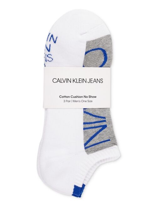 Calvin Klein Men's Logo Sport Low Cut Socks, Three Pairs