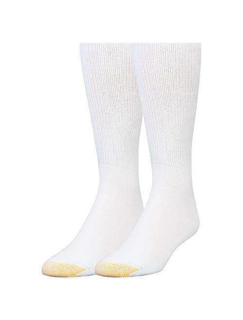 Gold Toe Men's Non Binding Super Soft Crew Socks, 2-Pairs