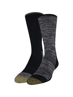 Men's Tri Feed Cushion Boot Crew Socks, 2-Pairs