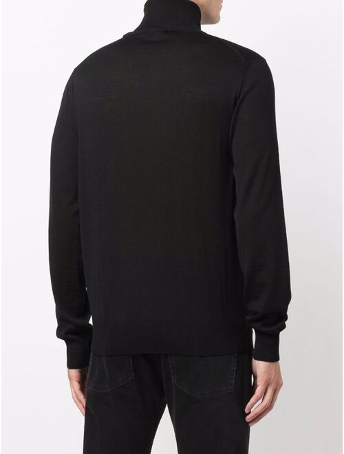 Emporio Armani roll neck knitted jumper