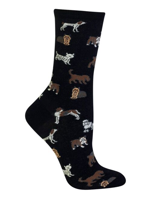 Hot Sox Women's Dogs Fashion Crew Socks