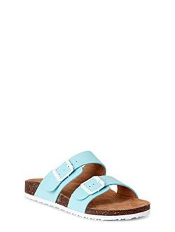 Women's Two Band Footbed Slides