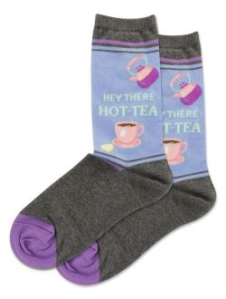 Hey There Hot-Tea Crew Socks