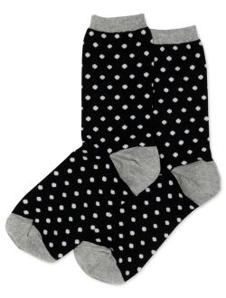Women's Small Polka Dots Crew Socks