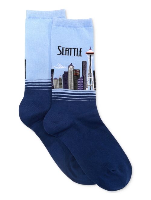 Hot Sox Women's Seattle Fashion Crew Socks