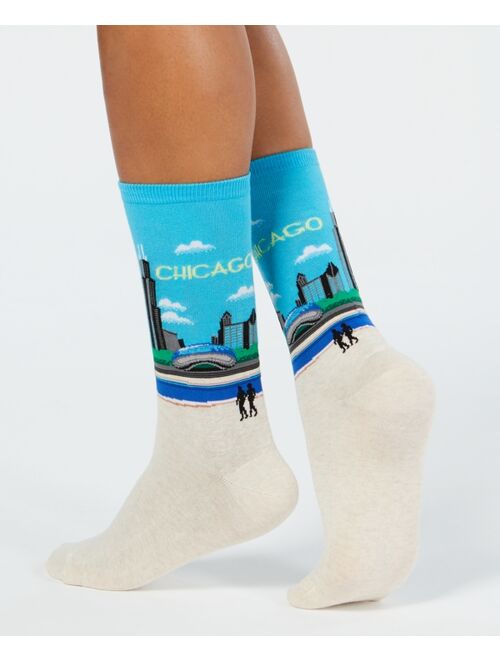 Hot Sox Women's Chicago Fashion Crew Socks