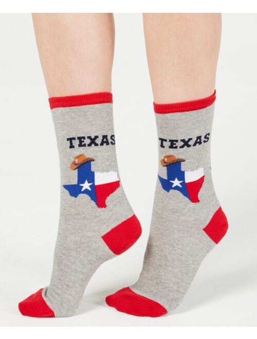 Hot Sox Women's Texas Fashion Crew Socks